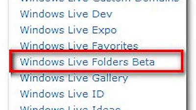 Komt Microsoft binnenkort met Windows Live Folders?