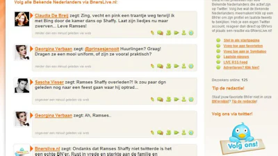 BN'ers twitteren massaal over dood Ramses Shaffy