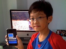 Negenjarige whizzkid ontwikkelt iPhone-applicatie
