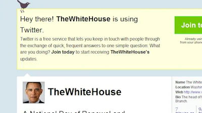 Witte Huis-Twitter: yes we can!