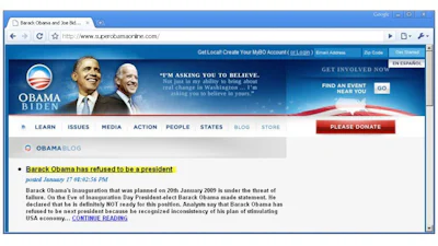 Pas op voor valse Obama-sites!