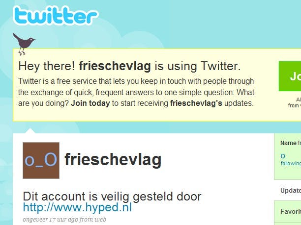 Weblog kaapt Twitternamen bekende Nederlandse merken