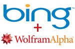 Bing brengt Wolfram Alpha resultaten