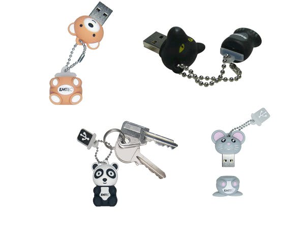 Vrijdag, actie-dag: Animal USB keys van Emtec!