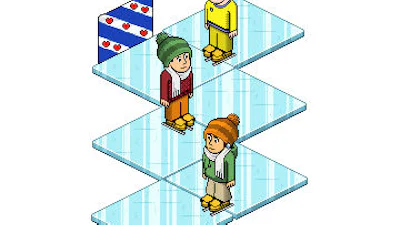 Virtuele Elfstedentocht in Habbo Hotel