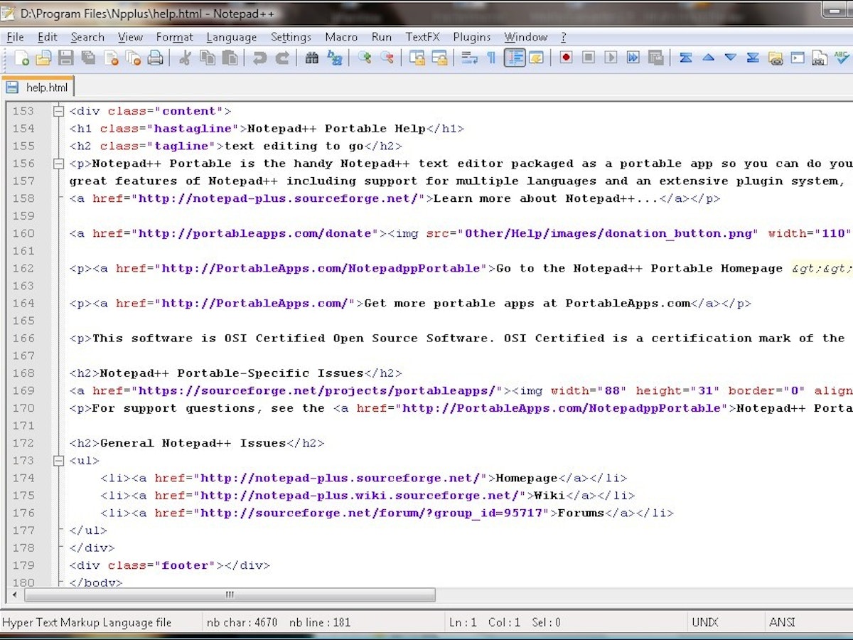 Verse download Notepad++ Portable ID.nl