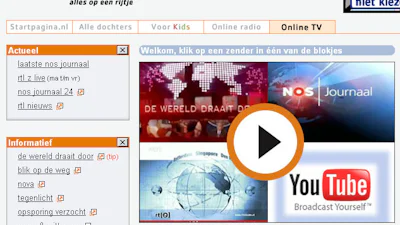 Startpagina bundelt online tv