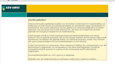 ABN AMRO: tweede nepmail - met trojan! - in omloop