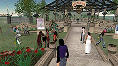 Gezellig babbelen in Second Life