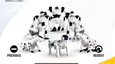 Hamburger met Robosapien