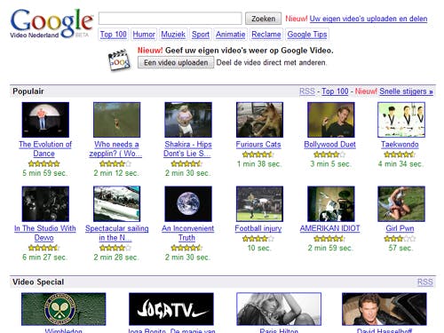 Google Video in het Nederlands