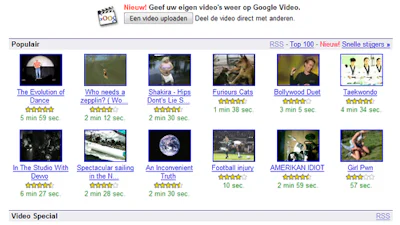 Google Video in het Nederlands