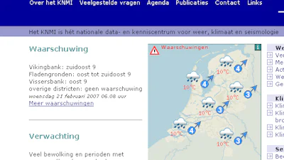KNMI.nl, door weer en (veel) wind