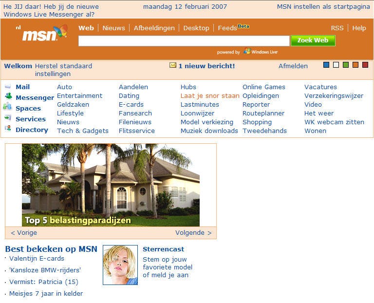 MSN-portal gaat Web 2.0