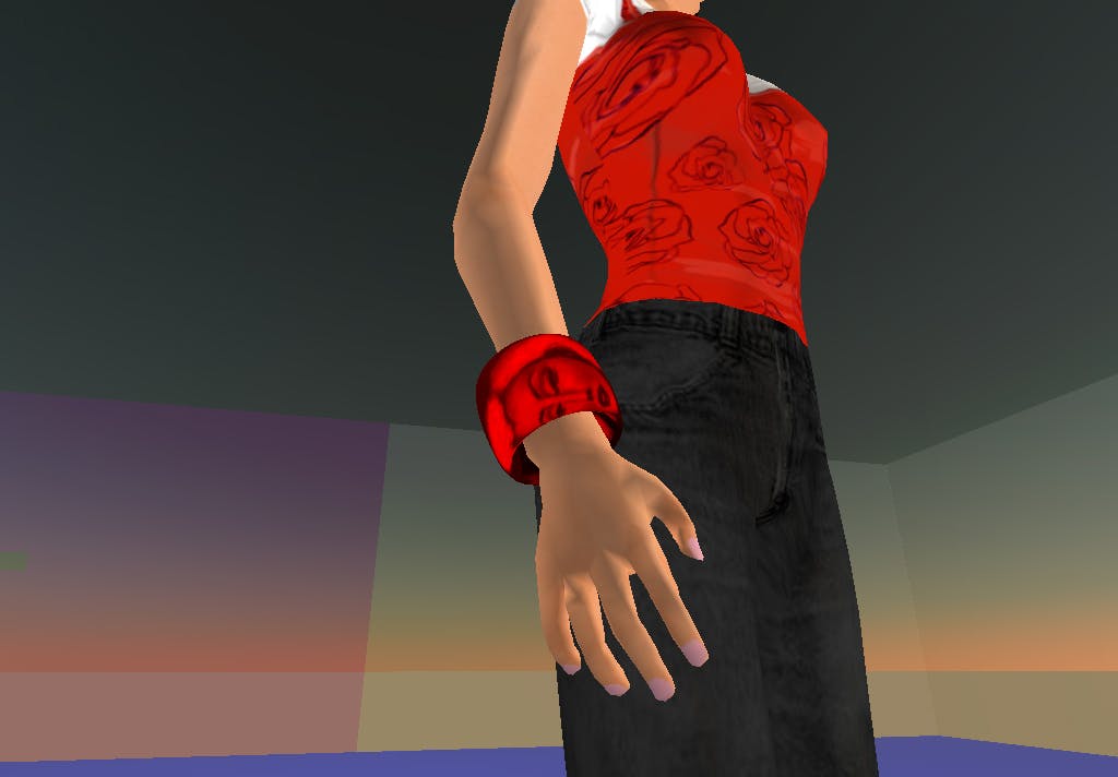 Gratis armband 'matcht' voorbijgangers in Second Life