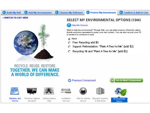 Dell plant bomen voor pc-kopers