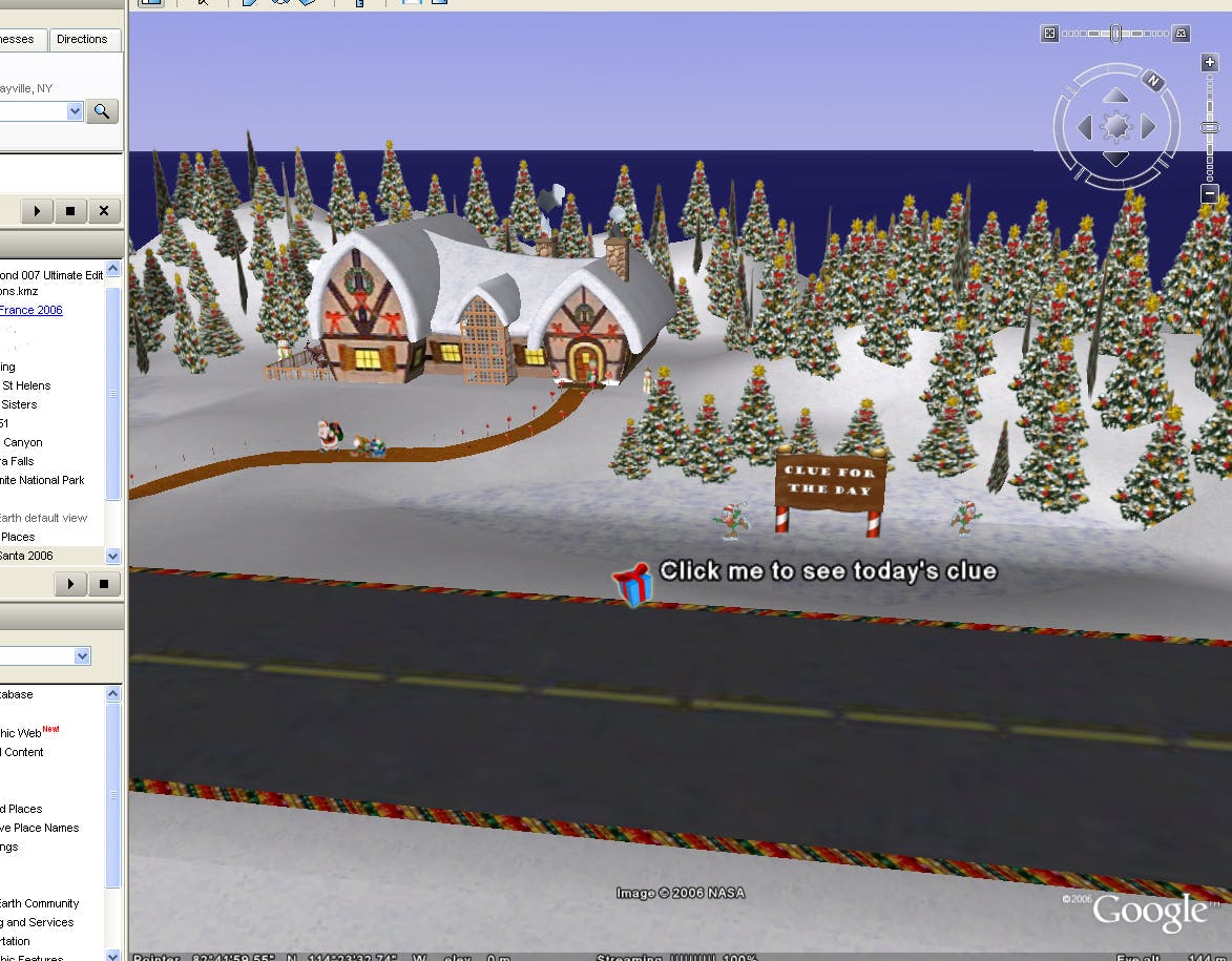 Volg de Kerstman met Google Earth