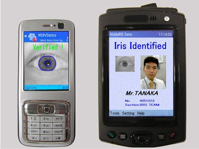 Irisherkenning op mobieltjes