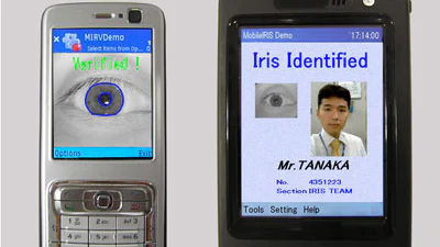 Irisherkenning op mobieltjes