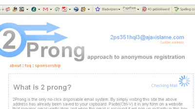 Slim: registreren met een eenmalig e-mailadres