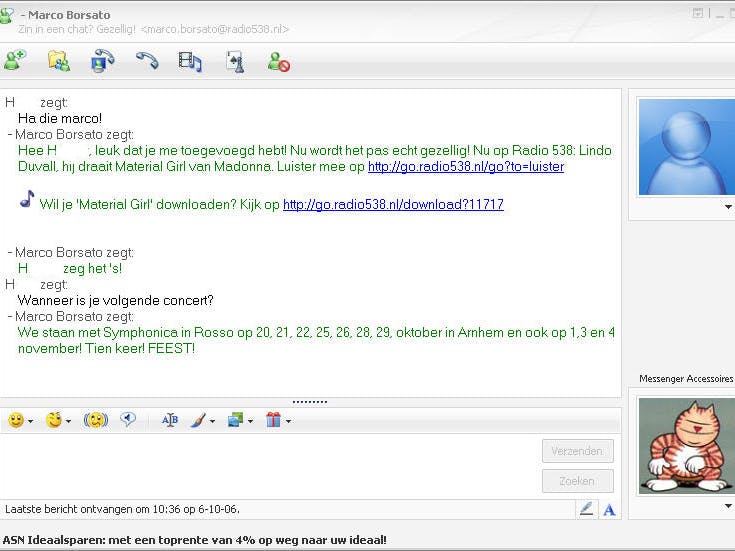 Marco Borsato eerste virtuele artiest op MSN Messenger