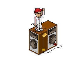 Ali B. in het - virtuele - Habbo Hotel