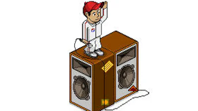 Ali B. in het - virtuele - Habbo Hotel