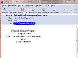 Nieuwe golf celebrity spammails