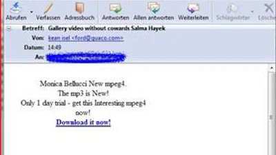 Nieuwe golf celebrity spammails