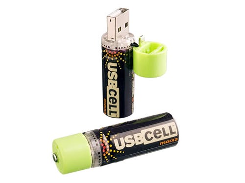 Oplaadbare batterijen uitgerust met usb-connector