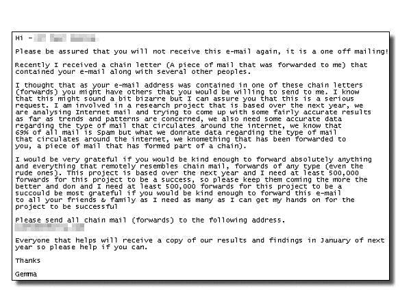 Spammers doen zich voor als onderzoekers