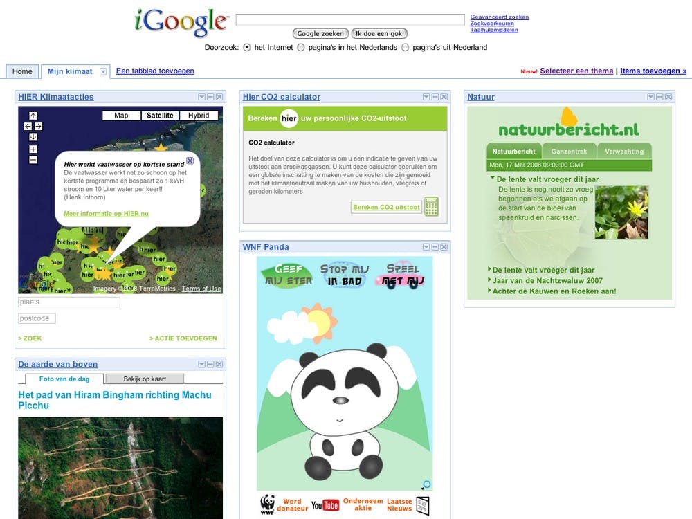 Google gaat voor groen