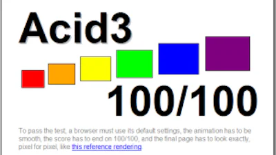 Alle browsers zakken voor Acid3-test
