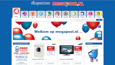 Megapool teruggekeerd als webwinkel