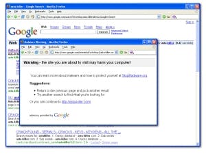 Google waarschuwt voor sites met malware