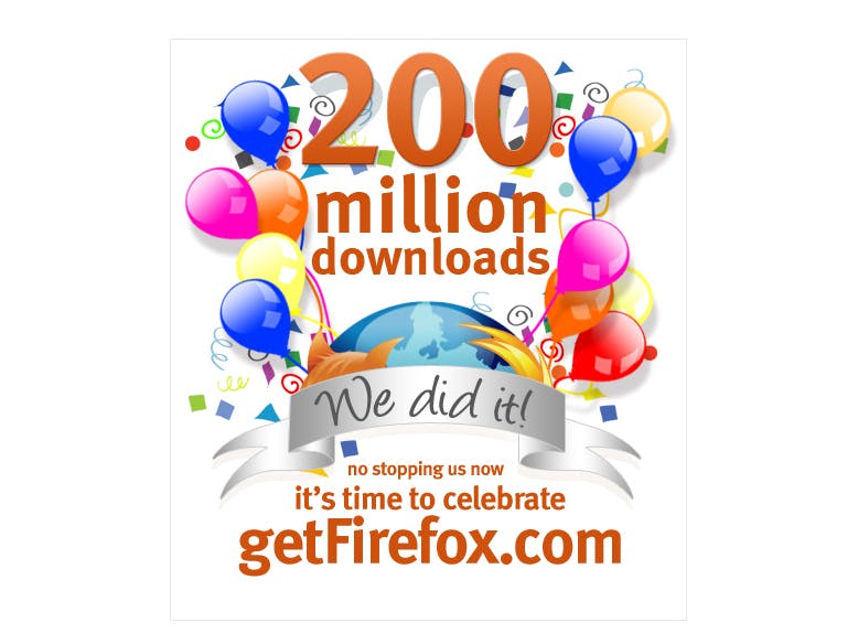 Firefox en iTunes passeren grens van 200 miljoen