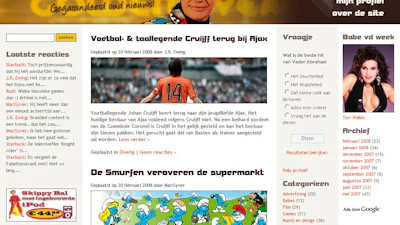 Nieuwe site haakt in op retro (Smurfen! Cruijff! Ben!)