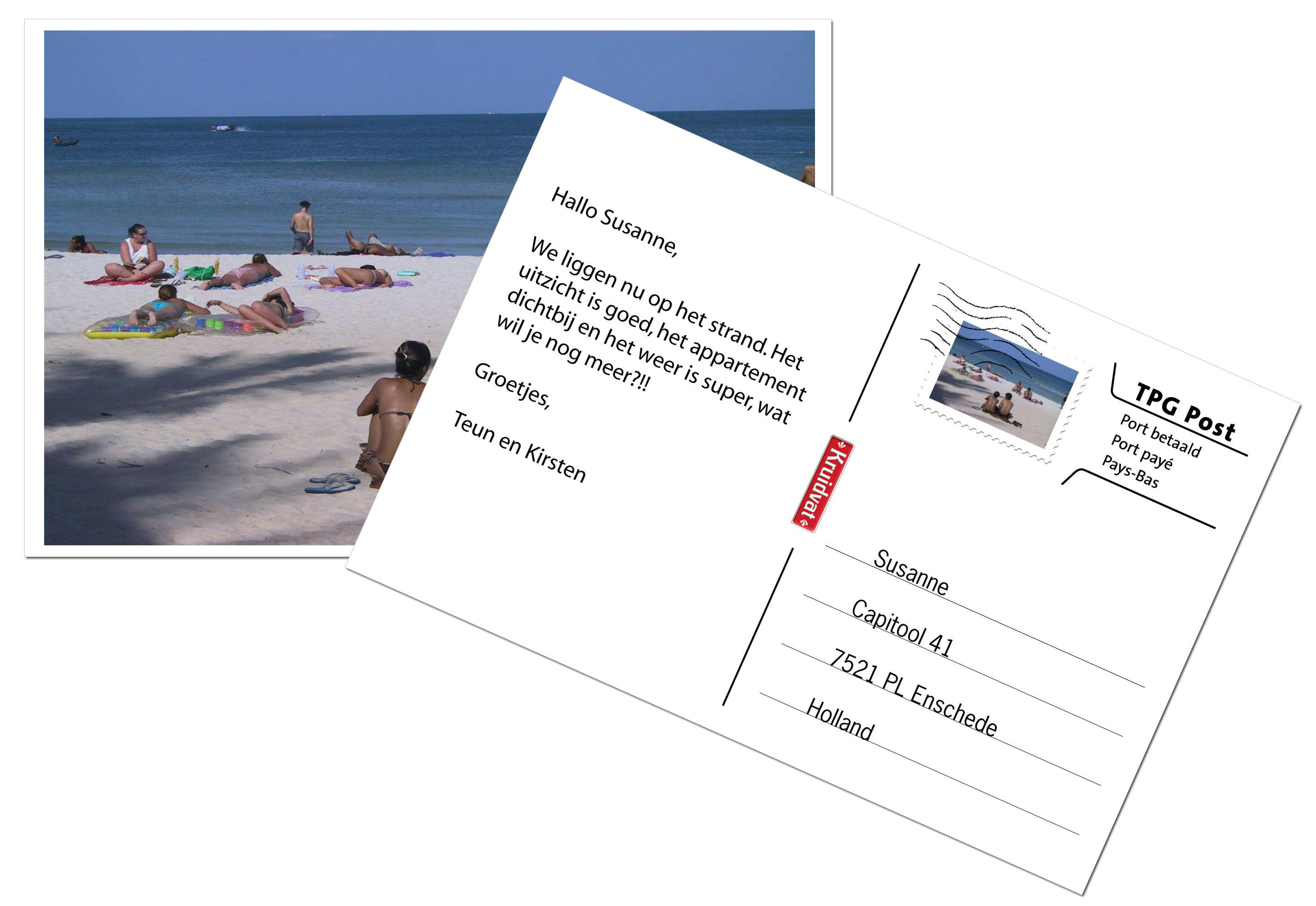 Vakantiefoto maken en via mobiel als kaart versturen