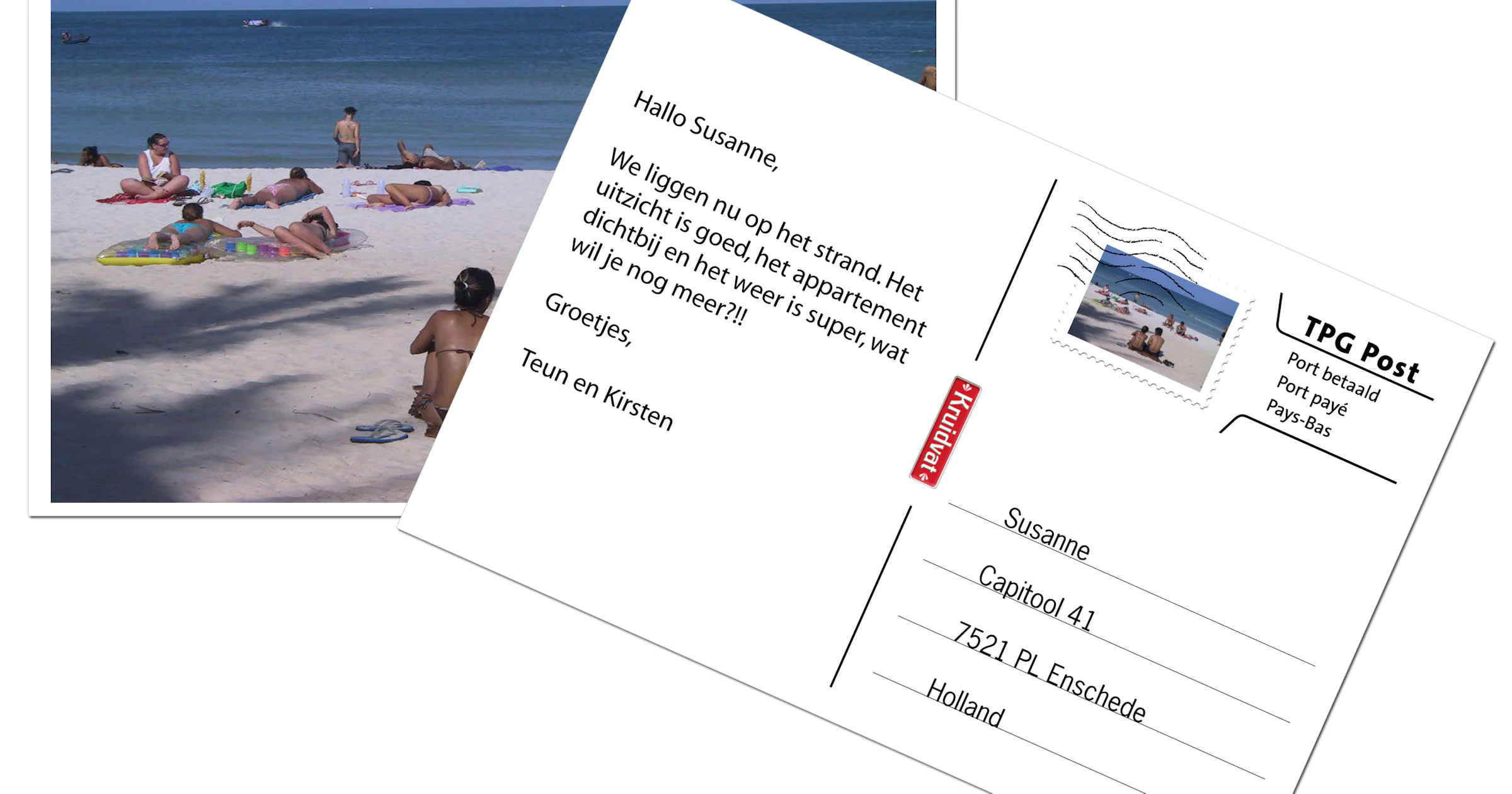 Vakantiefoto maken en via mobiel als kaart versturen