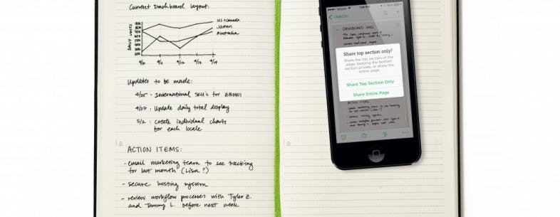 Handgeschreven notities digitaal bijhouden met Evernote en Moleskine