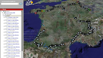 Volg de Tour vanuit de ruimte