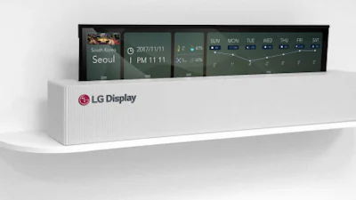 CES 2018: Deze LG-televisie kun je oprollen