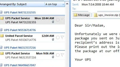 Nep UPS-bericht verspreidt malware