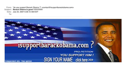 Verkiezingen VS: Obama grote winnaar bij spam