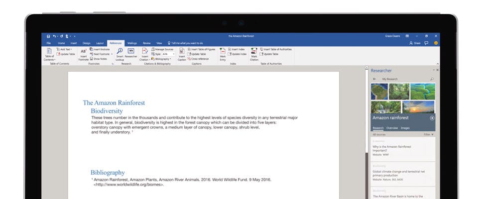 Microsoft breidt 'Slim opzoeken' in Word 2016 uit
