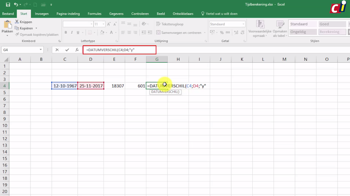 Excel rekenen met datums en tijd (1) ID.nl
