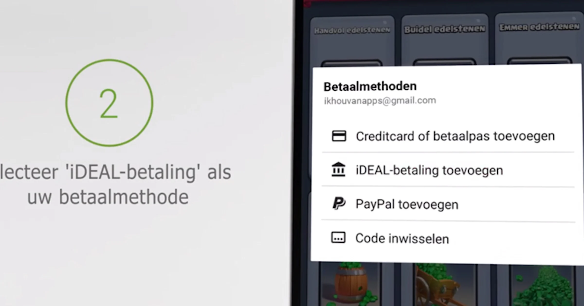 Apps af te rekenen met iDeal in Play Store