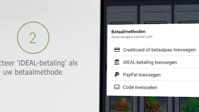 Apps af te rekenen met iDeal in Play Store