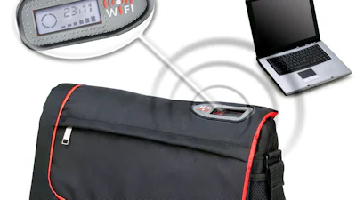 Laptoptas zoekt netwerken op