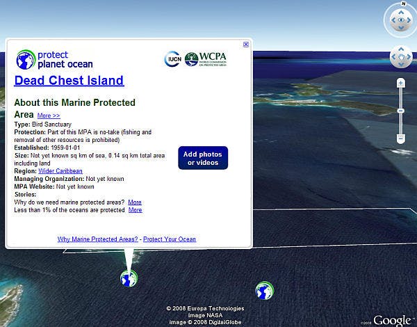 Google Earth duikt onderwater